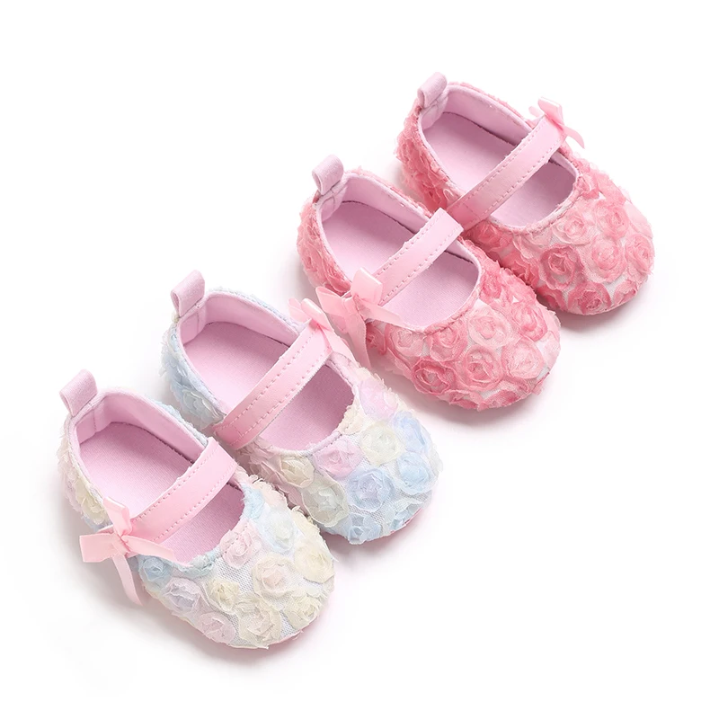 0-1 Year Cute Spring Little flower Baby Shoes Non Slip Cloth Bottom Girl Shoes Elegant Breathable Casual Baby First Walking Shoe