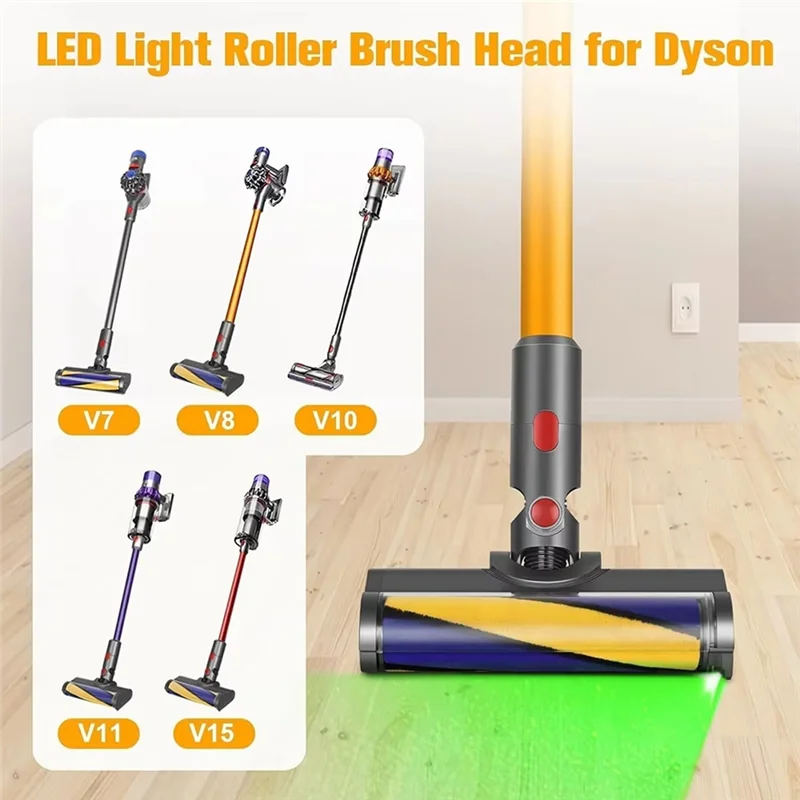 ABVI-cepillo de rodillo para aspiradora, cepillo de suelo para Dyson, piezas de repuesto de cepillo de rodillo suave, accesorios de repuesto