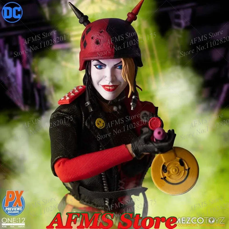 

Mezco Toyz SEP198653 1/12 Scale Collectibles Figure Harley Quinn Batman Dolls Full Set 6Inch Women Soldier Action Figure Model