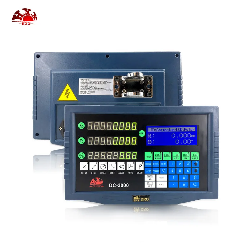 high quality lcd display 3 axis digital readout hxx dro DC-3000 and 1u ttl grating ruler for machine tool equipment