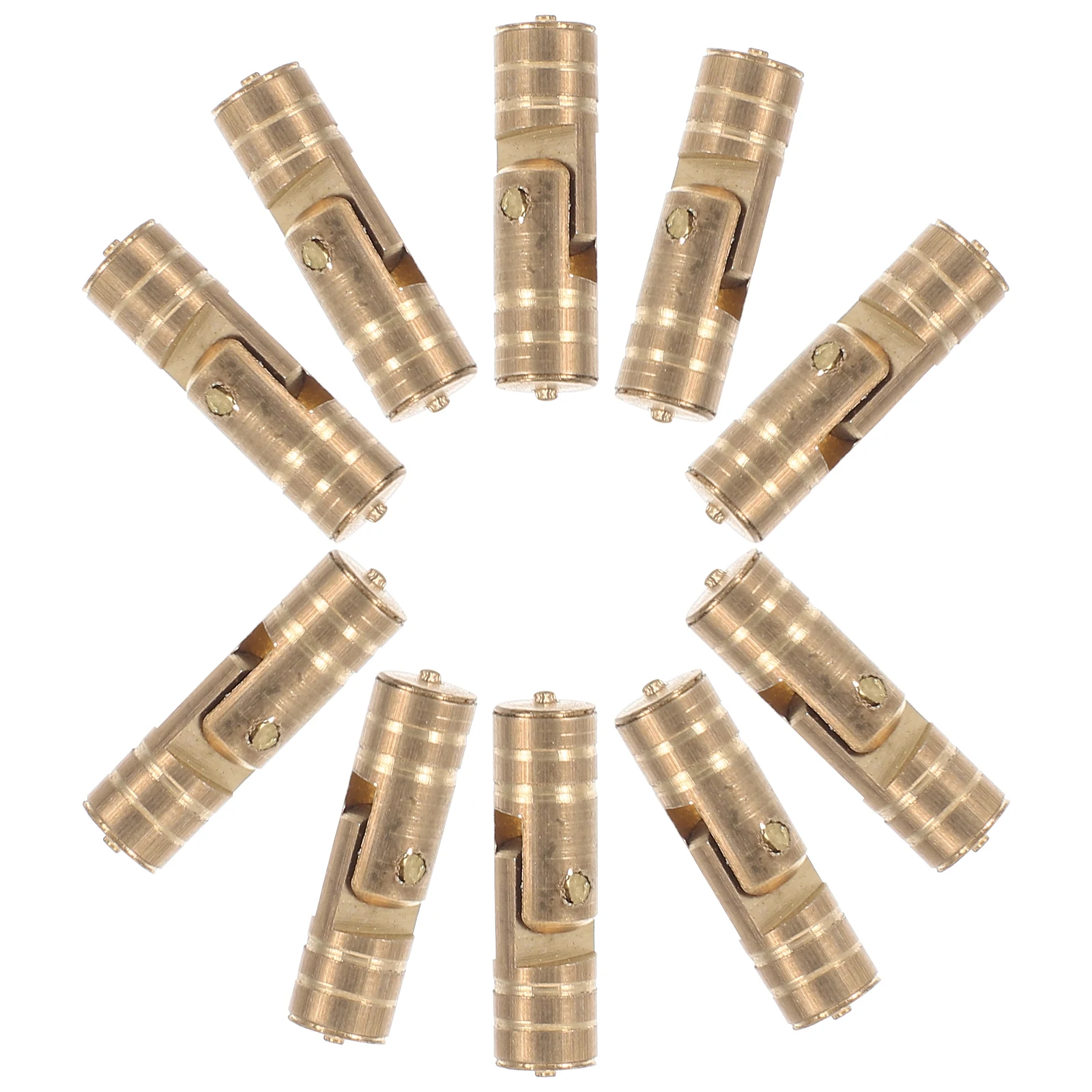 

10pcs Small Brass Cabinet Metal Furniture Hinges For Wooden Box Jewelry Chest Hidden Door Hinge Vintage Replacement