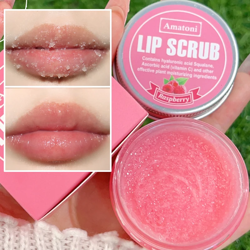 Anti Dryness Lip Scrub Moisturizing Exfoliating Remove Dead Skin Hydrating Nourish Smoothing Lips Lines Lip Balm Lip Mask Makeup