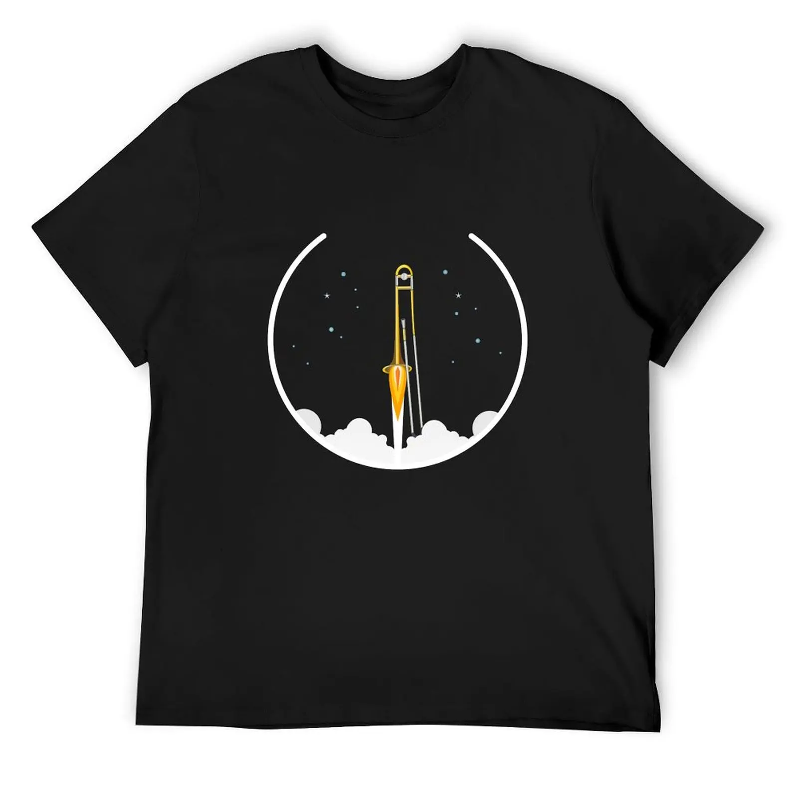 

Trombone - Rocket, funny trombone gift idea T-Shirt plus size tops sublime oversizeds t shirts for men cotton