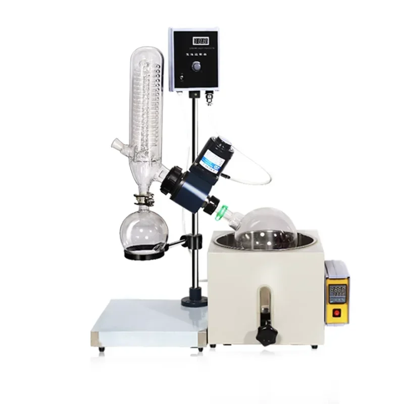 RE-201D Quality Laboratory Small Volume Rotary Evaporator 0.25- 2L Vacuum Decompression Extraction Distiller Machine