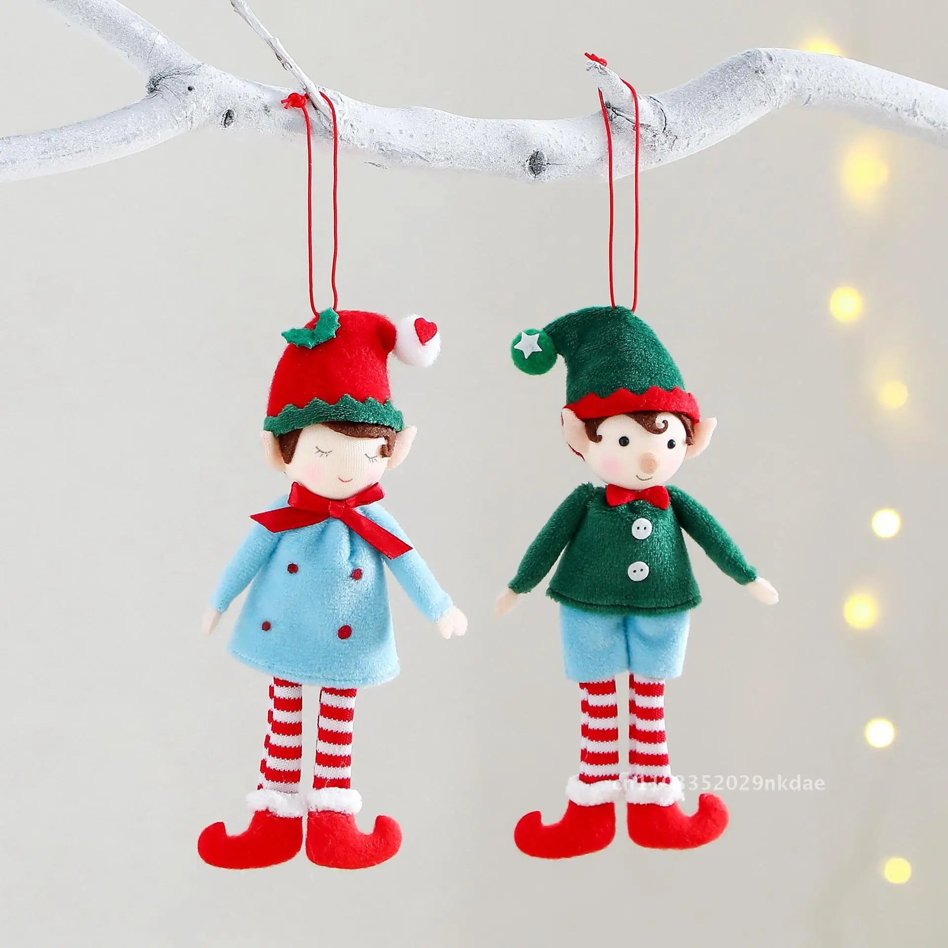 

New Christmas Pendant Candy Wind Elf Doll Doll Hanging Christmas DIY Decorations