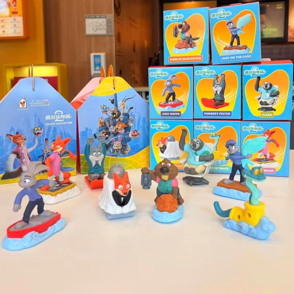 2025 Zootopia 2 Happy Meal Toys Nick Judy Flash Gary Nibbles Фигурка Pawbert Коллекционная игрушка Украшение рабочего стола Детские рождественские подарки 2025 Zootopia 2 Happy Meal Toys Nick Judy Flash Gary Nibbles Фигурка Pawbert Коллекционная игрушка Украшение рабочего стола Детские рождественские подарки