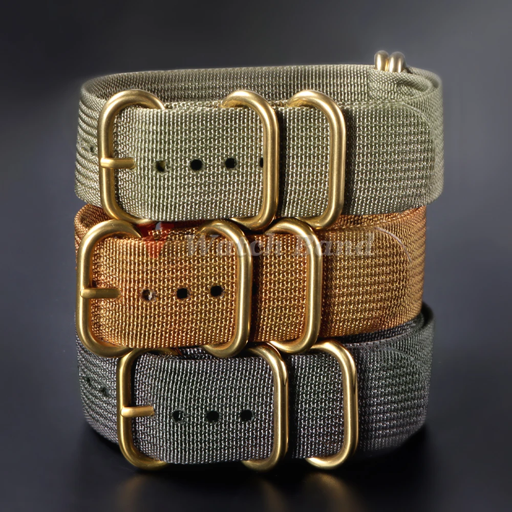 الذهب مشبك حزام النايلون 18/20/22/24 مللي متر ل تيودور ل أوميغا حزام (استيك) ساعة العسكرية الرياضة حزام دائم قماش النسيج الفرقة ل Seiko