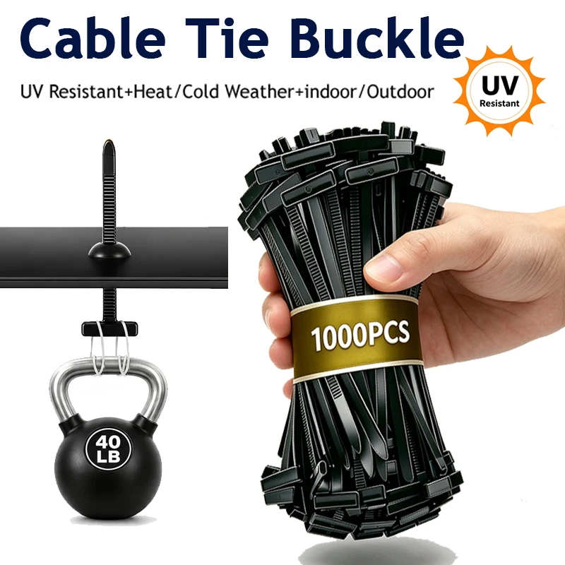 Self Locking Cable Tie Buckle Zip Ties for Car Trunk Mudguard Splash Shield Replacement - Secure Fastening Car Cable Management