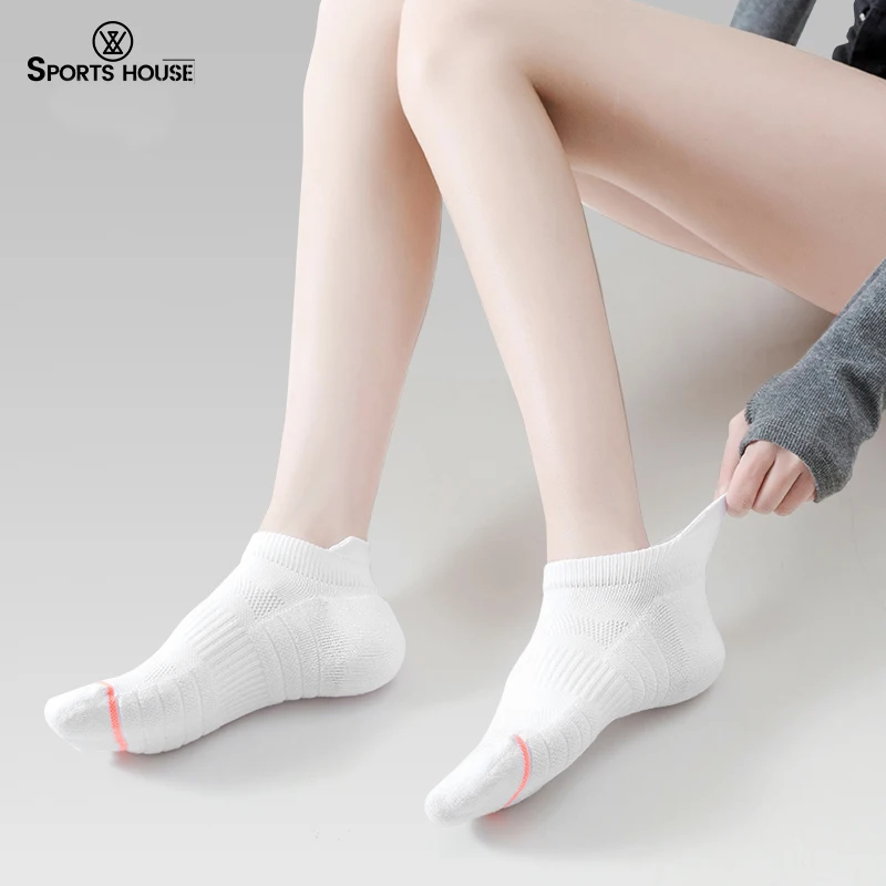 SPORT\'S HOUSE Spring and summer thin women boat socks Towel bottom breathable non-slip outdoor socks