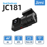 Jimi JC181 Mini 4G Car Camera With Live Stream Dual Cameras GPS Tracking Wifi Hotspot Multiple Alarms DVR Dash Cam Free APP Web