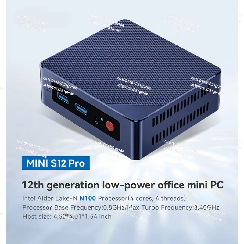 Mini S12 Pro N95 N100 MINI PC Windows 11 Pro DDR4 8GB 256GB 16GB 500GB WIFI BT Gaming Computer MINI S N5095 8GB 128GB