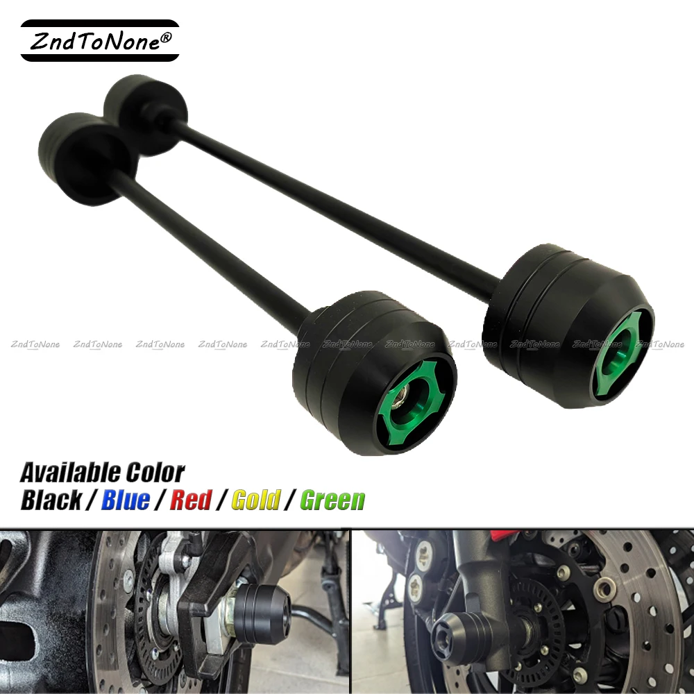 

Front Rear Axle Wheel Fork Sliders Protector For Kawasaki Z900 2017-2024 Motorcycle Left Right Side Fall Crash Guard Protection