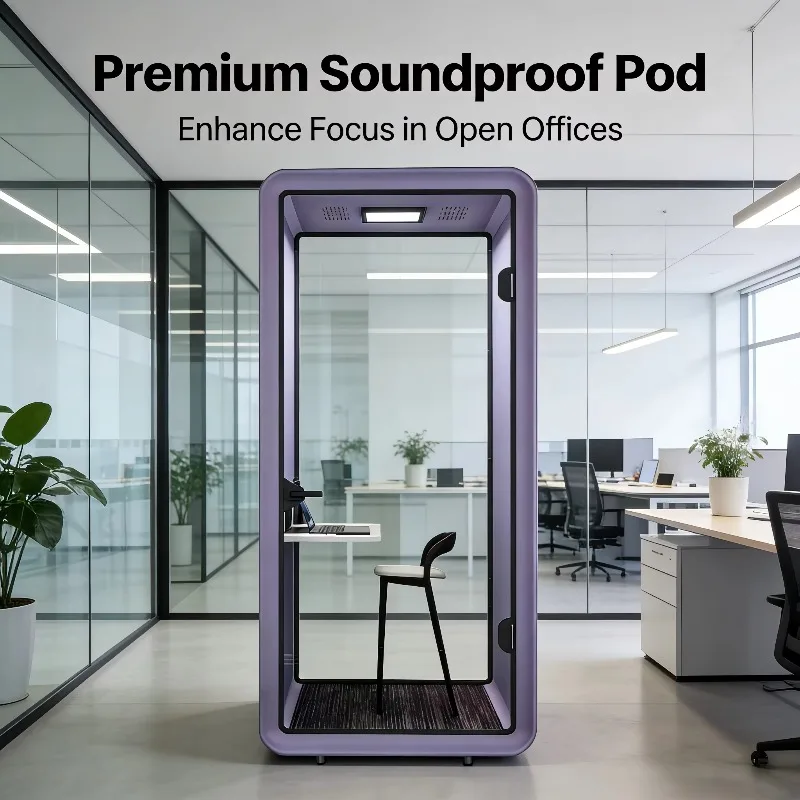 Portable soundproof office, live broadcast, telephone booth, noise reduction, recording studio, silent negotiation meeting