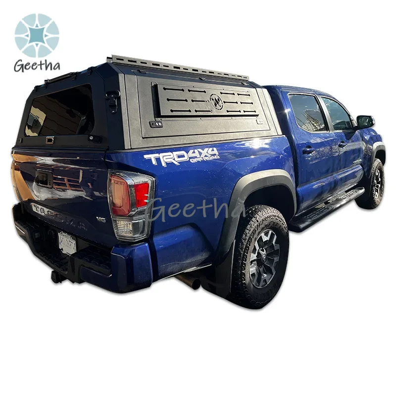 

Factory Pickup Tonneau Cover Aluminium Flat Material 4x4 Slide Camper Truck Topper Canopy for jeep Gladiator Hardtop