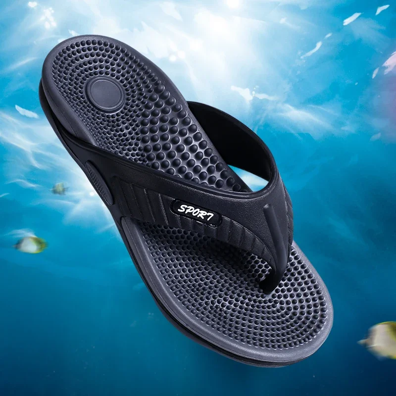 Sandals Outdoor Walking Beach Shoes Eva Slippers High Quality Men Indoor Home Slides Men Lightweight Non Slip Bathroom Flip Flop