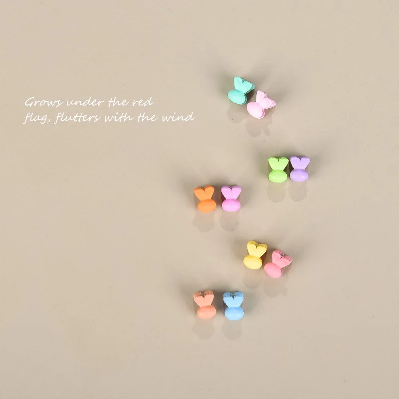 

10PCS Mini Hair Claw Clips Candy Colors Macaron Princess Design Sweet Solid Color Kids Hair Accessories Set