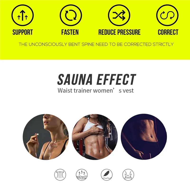 

【Летняя распродажа】2X горячий пот для похудения, тонкая настройка, пояс на молнии, машина для коррекции фигуры, пояс для упражнений для похудения, большой размер, черный