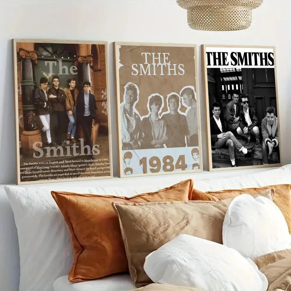 The s-Smiths Classic Band Poster Modern Home Living Bedroom Bar Hallway Waterproof Wall Art Aesthetic Decor