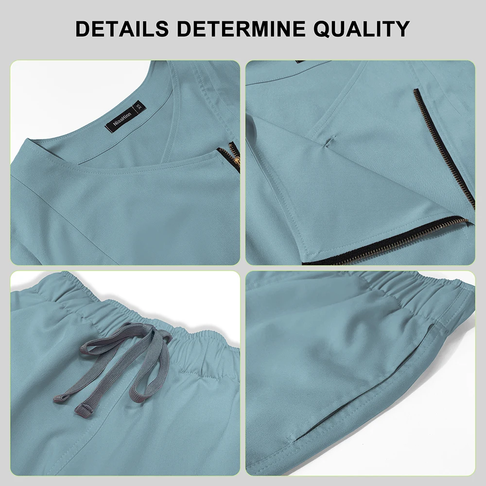 Medical Blouses Pants Spa Beauty Salon Work Wear Women Scrubs Medical Uniforms Dentist Pediatric Clinic Work Clothes Wholesale