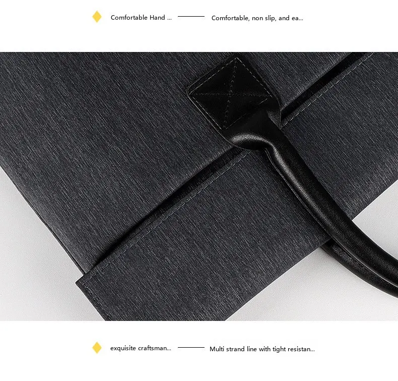 Modische Laptop-Tragetasche 13 15 Zoll Rosa Grau Wasserdichte Nylon-Aktentasche für Frauen im Büro – Detail 10
