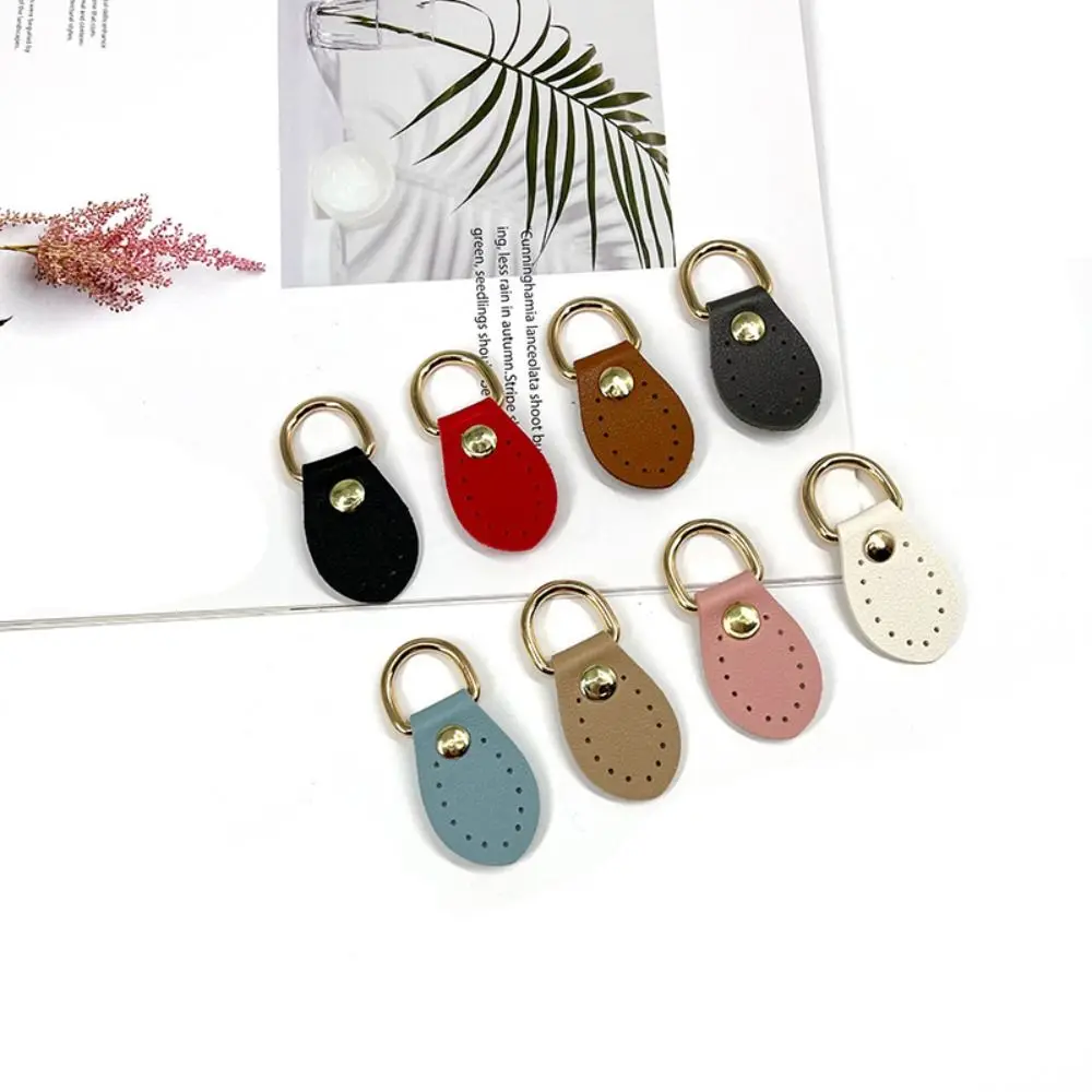 6pcs Manufacture DIY Handmade Bag Buckle PU Leather Lychee Pattern Handbag Accessories Metal Chain Clasp Buckle Replacement