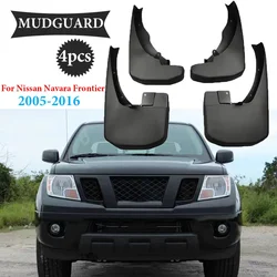 4PCS For Nissan Navara Frontier Brute D40 2005~2016 Car Fender Mudguard Mud Flaps Guard Splash Flap Mudguards Car Accessories