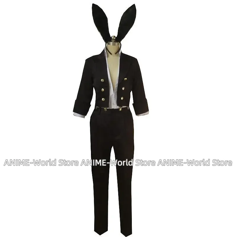 Ten Count Kurose Riku Shirotani Tadaomi Cosplay Costume Coat with pants and tail ears