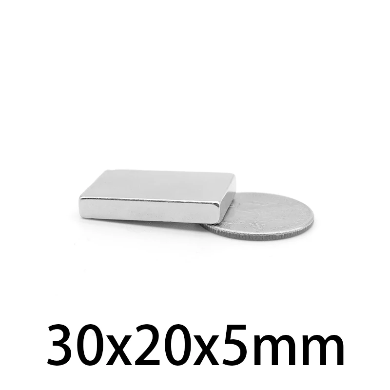 2/5/10/15/20PCS 30x20x5mm Block Strong Powerful Magnets N35 Rare Earth Neodymium Magnet 30x20x5 Permanent NdFeB Magnet 30*20*5