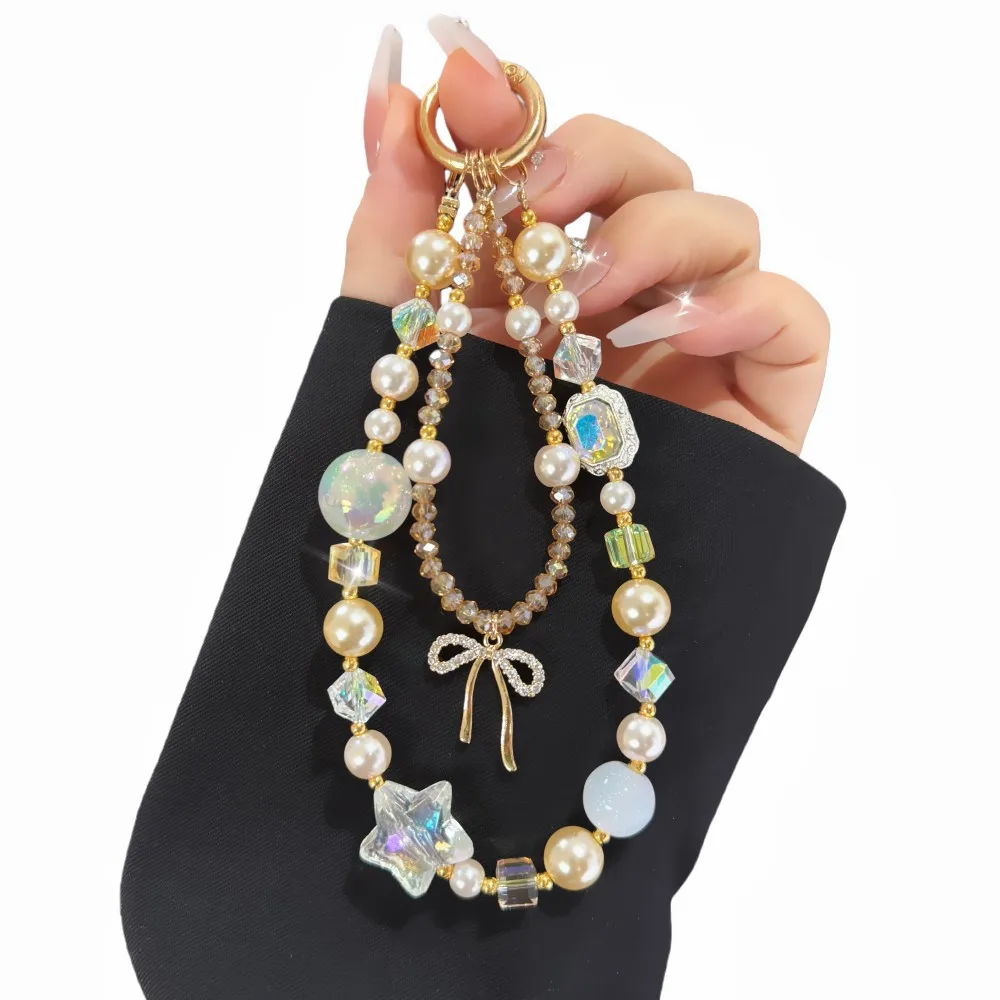 الإبداعية القوس ستار جراب هاتف سلسلة حقيبة عالمية ملحق مفتاح سوار هايدي حبة العالمي حزام الهاتف القابل للتطبيق #6