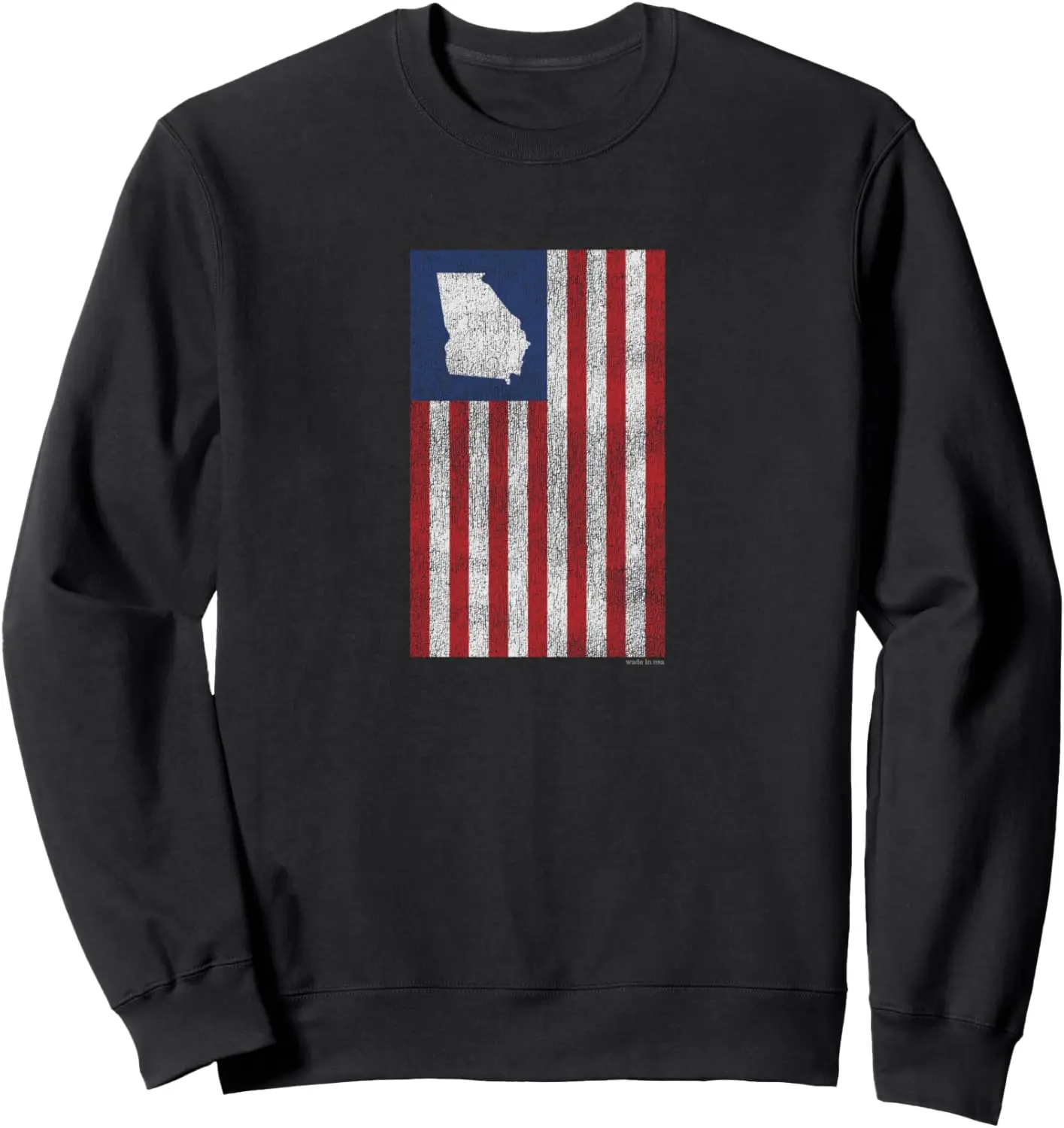 

Georgia in vertical USA Flag Sweatshirt