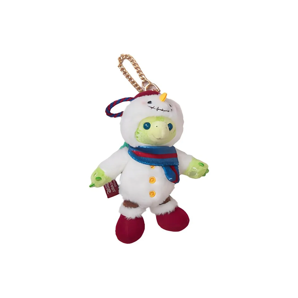 Disney 2021 Christmas 'Olu Mel Snowman Plush Backpack Charm Shanghai Disney 13cm Tall 2021
