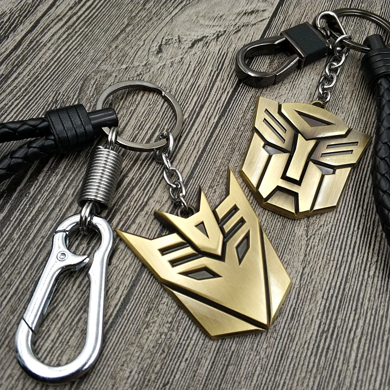 TransFormers The Last Knight Auto Bot Decepticons Cartoon Figures Key Pendant Keyrings Toys Keychain Present