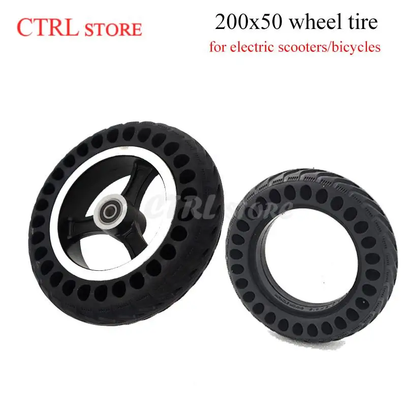 Off road tyre 200X50 (8 inches) Honeycomb Through Hole  tyre, suitable for electric scooter and wheelchair wheel tyres