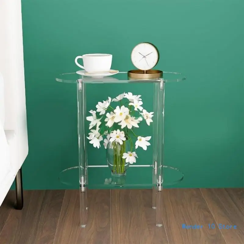 Elegant Oval Rack Holder Multipurpose 2 Layer Storage Shelf Efficient Home Organization Stand Holder Rack