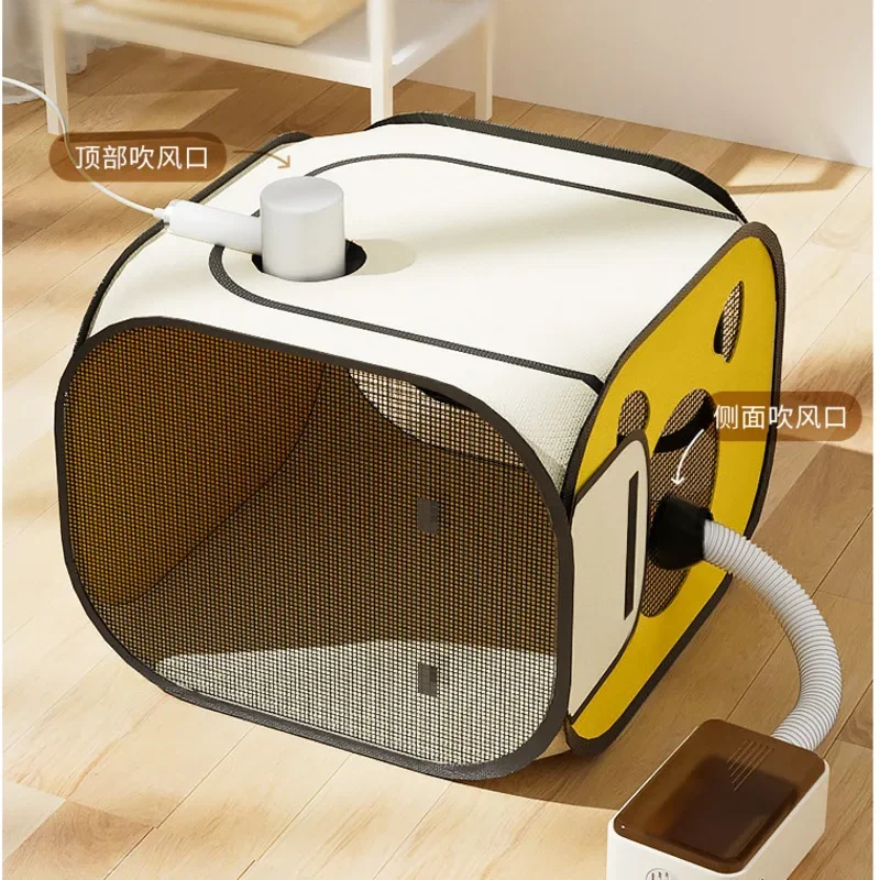 Silent Pet Drying Box Circulating Breathable Blow Dryer with Constant Temperature Folding Pet Grooming Hairdryer