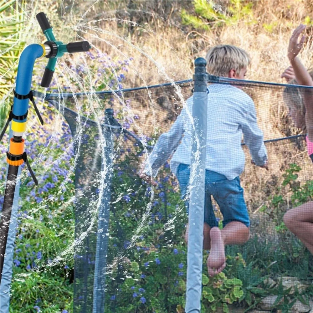 

Вращающийся на 360 градусов спринклер для батута, регулируемый автоматический полив, спринклер для душа для домашних животных, спиральная насадка для орошения сада