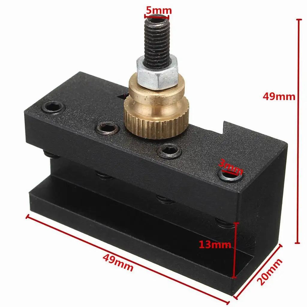 ccmt-tcmtインサート対応ミニ旋盤ツールポストホルダークイックチェンジフライス加工アクセサリー（工場用）