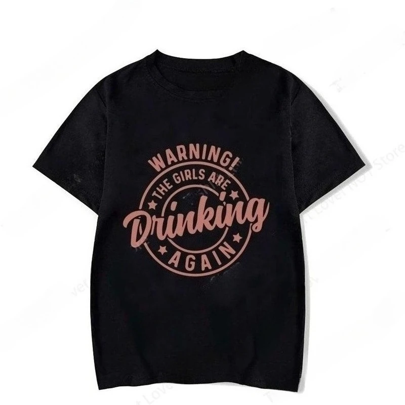 Warning The Girls Drinking Again Shirt Drinking Night Shirt Funny Drinking Shirt  Women Clothing