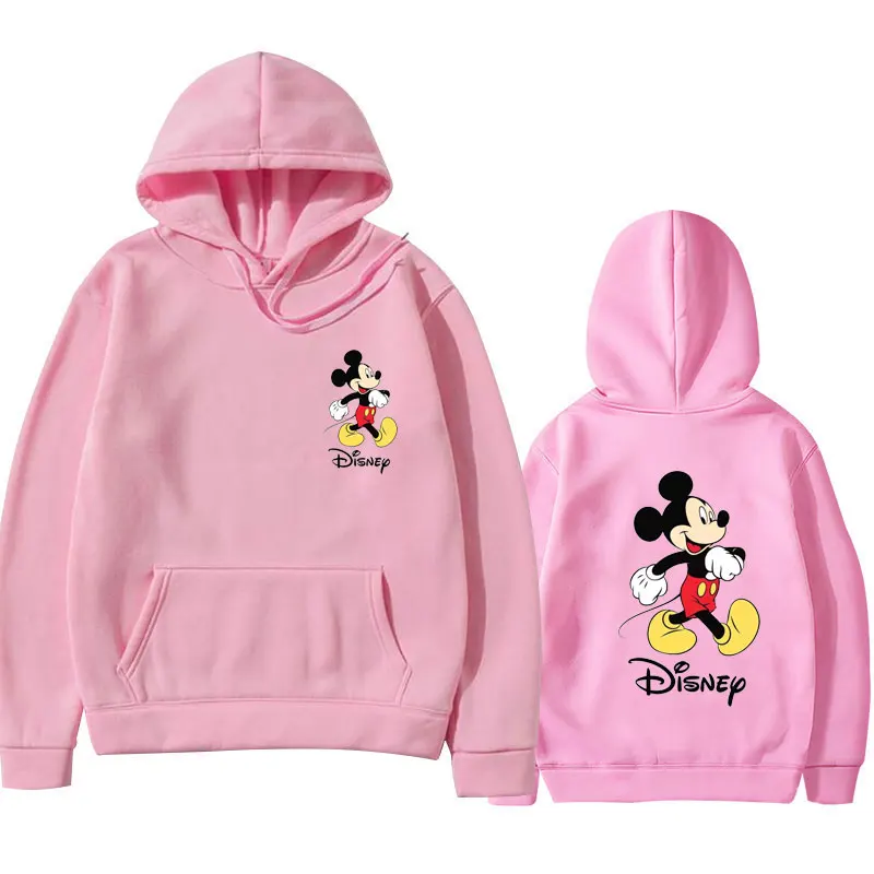 Mickey Disney couple sportswear, women\'s casual sports hoodie, men\'s clothing, Mickey Y2k printed outdoor sports casual jacket