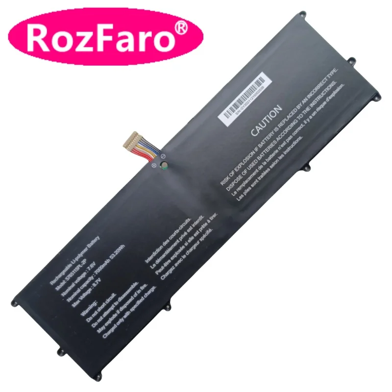 RozFaro-Batterie pour ordinateur portable, 7.6V, 7000mAh, 5765115PL-2P, pour module Justice, avec n'aime, Securebook 5, NV116APNB