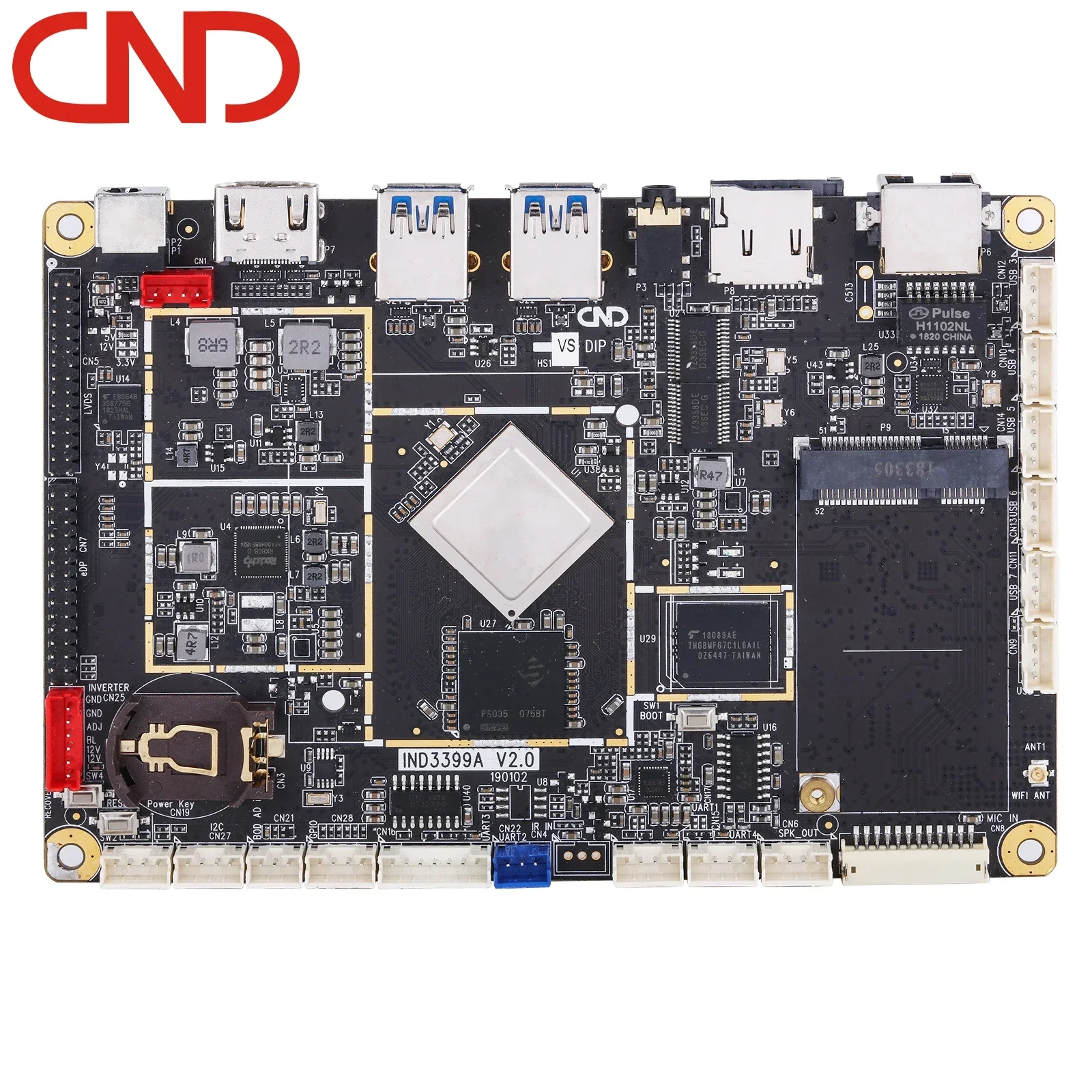 RK3399 Android Linux tablet pcb board with 4G+16G hdm media google player MIPI eDP lvds