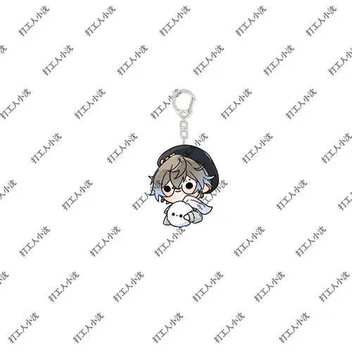 Anime Figura Acrílico Chaveiro, Ornamento de mochila, Presente Pingente bonito e engraçado dos desenhos animados, Ladrão Vtuber, Luxo e Shu Mysta, VTuber