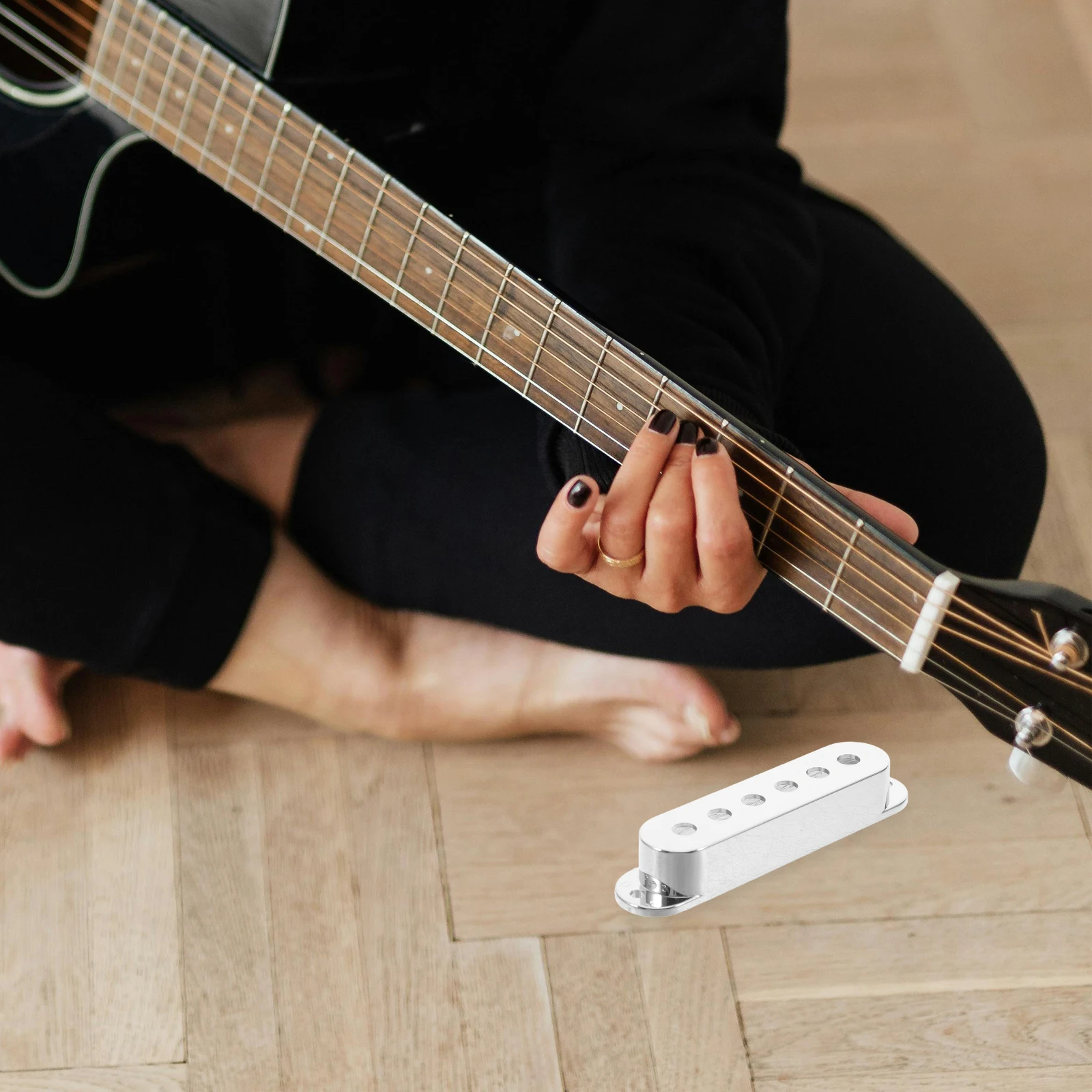 

Guitar Pickup Shell Electric Plastic Plate Metal Frame Cover Humbucker Single Coil Compatible Open Design Protective Shield