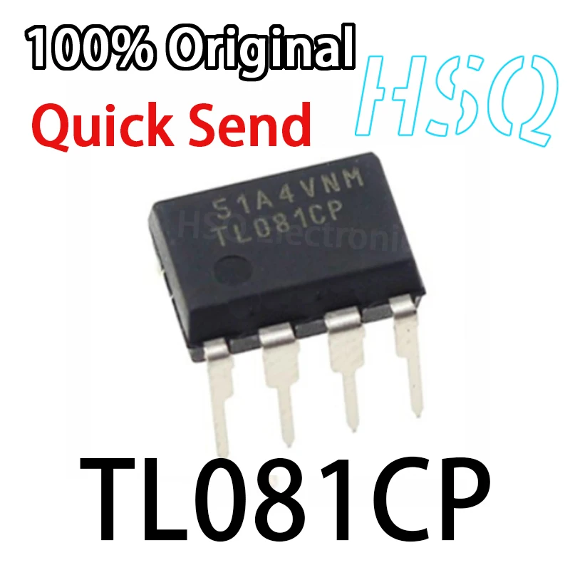 

10PCS New Original TL081CP TL081 JFET Input Operational Amplifier IC Chip Direct Insert DIP-8