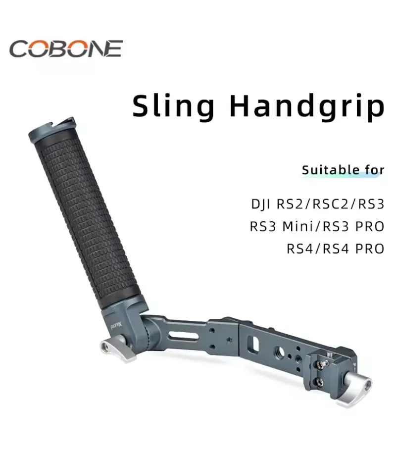 Alça de estilingue ajustável COBONE - clipe NATO e sapata fria para estabilizadores DJI RSC2/RS3/RS3 Pro |   Acessório Gimbal