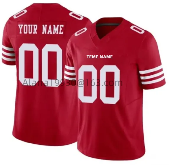 Custom  Jersey Fred Warner Jerry Rice Bosa Brock Purdy George Kittle Christian McCaffrey Stitched Jerseys