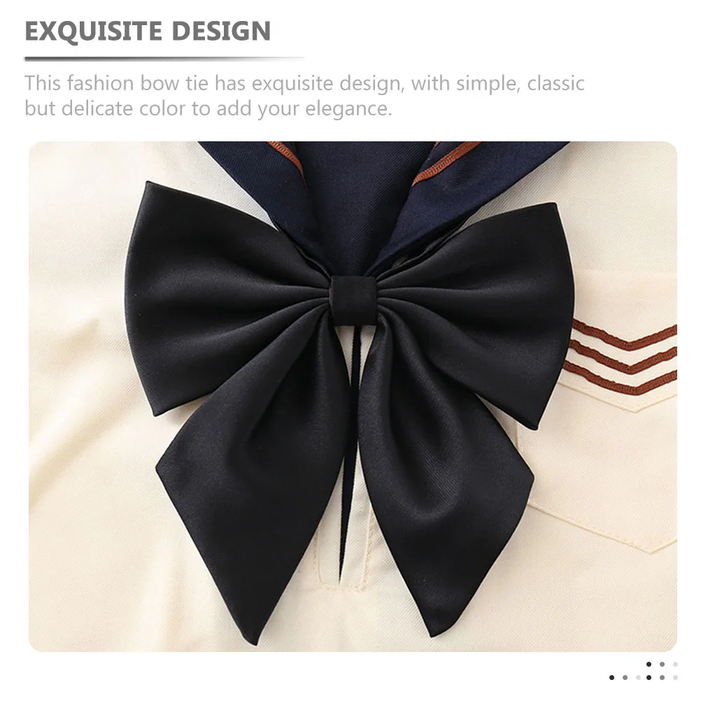 

2pcs Women'S Adjustable Bow Ties Pre-Tied Collar Bowknot Necktie Elegant Wedding Prom Decoration Fabric Costume Accessory For