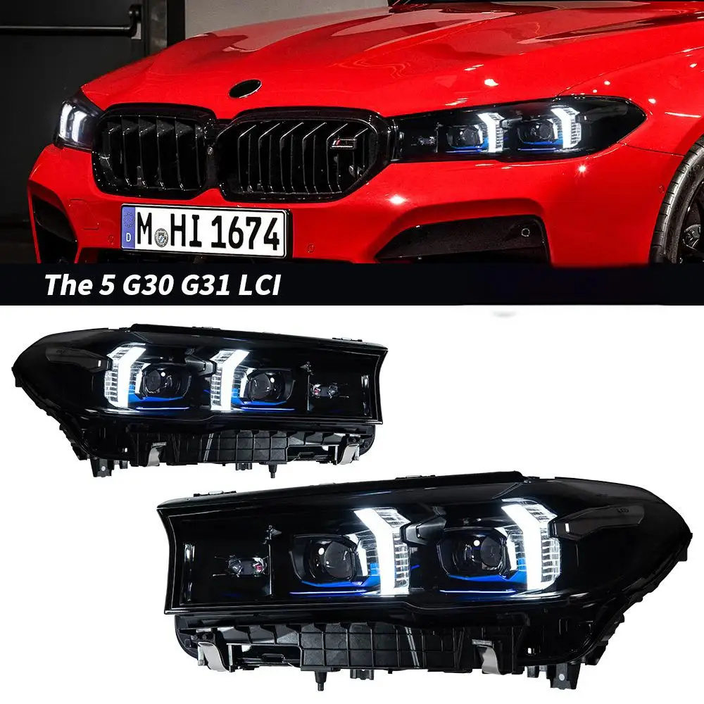 

Head Lamp for BMW G30 G38 LED Headlight 2018-2023 Headlights 525i 530i M5 DRL Turn Signal High Beam Angel Eye Projector Lens