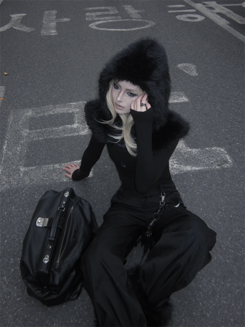 moonlet-毛皮ショール帽子スカーフスリーインワンデザイン暖かく多用途な長方形ポリエステル春秋ファッションアクセサリー