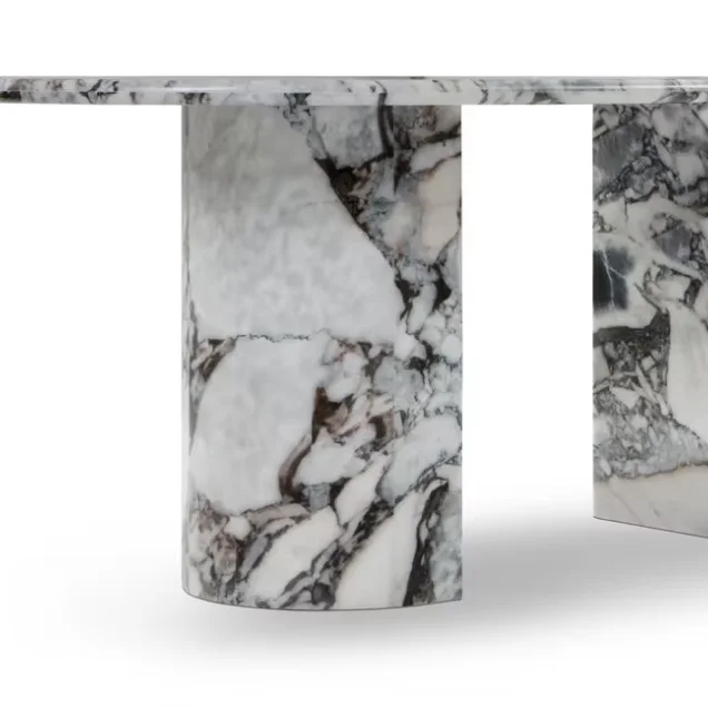 #Creative Light Luxury Colored Marble Stone Base Top Casual Dining Table Artist's Dining Table Home Office Living Room